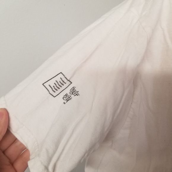 White shirts womens large tee top - Picture 4 of 7